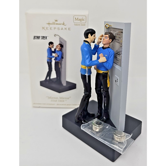 Hallmark Keepsake 2011 Magic Ornament Star Trek Mirror Mirror Spock McCoy U6 - Picture 2 of 8